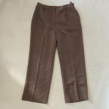 새상품급 와이드 슬랙스 팬츠 허리밴딩 브라운 계열 XL