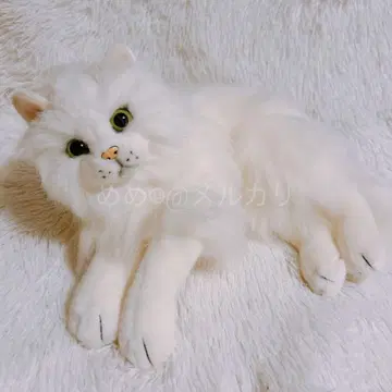 요시토쿠 리얼 화이트 페르시안 고양이 봉제 인형