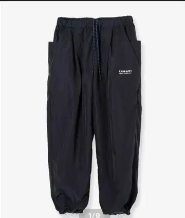 [ SUMARI ] NYLON WIDE TAPERED EASY PANTS