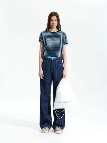 Low classic 와이드 레그 데님 팬츠
