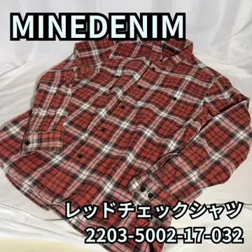 MINEDENIM 플란넬 체크 셔츠 일본제 L 상당