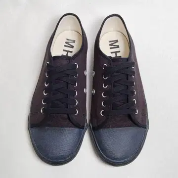 MHL. 로우컷 스니커즈 ARMY SHOES 일본제 블랙 24cm