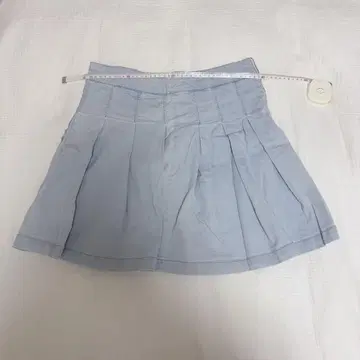 라이트 블루 M 사이즈 플리츠 스커트