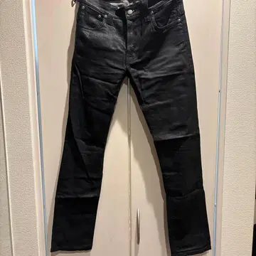 누디진 블랙 코팅 데님