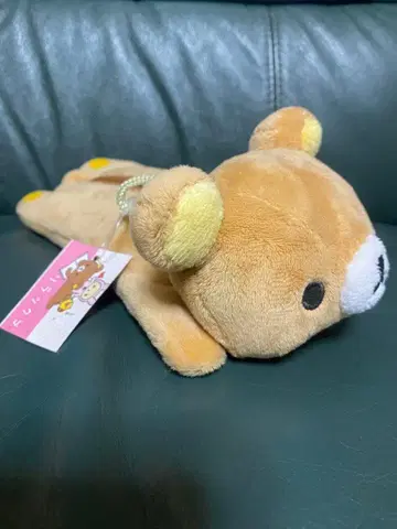 리락쿠마 입체 봉제 인형 펜 파우치 페이퍼 택 포함