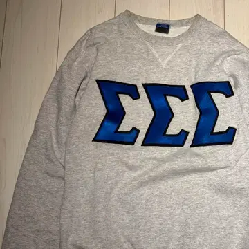 Champion 시그니처 로고 속기모 맨투맨 그레이 L 사이즈