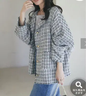 라 부티크 봉봉 트위드 자켓