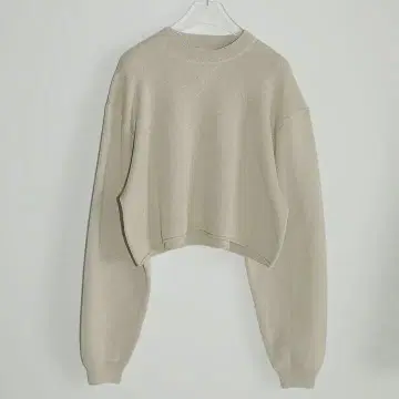 anuke*크루넥 스티치 니트