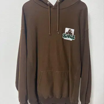 XLARGE 브라운 후드티 M 사이즈