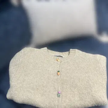 ZARA 베이지 가디건 M