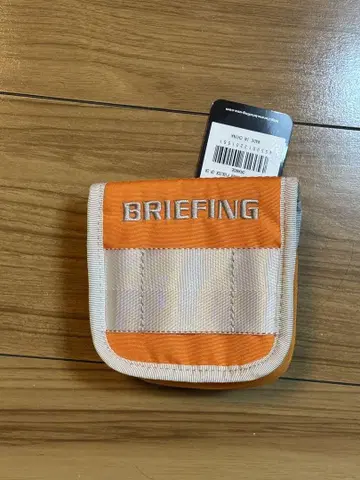 BRIEFING 오렌지 퍼터 커버 그리 락 부착 센터 샤프트 타입