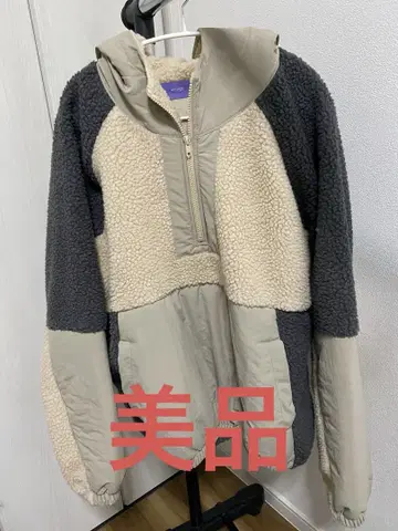 오버 사이즈 보아 후디 블루종