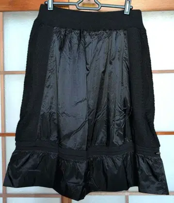 HIROKO BIS 히로코비스 이소재 조인트 니트 스커트