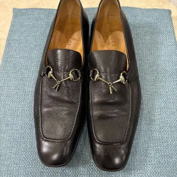 블랙 가죽 로퍼 슬립온