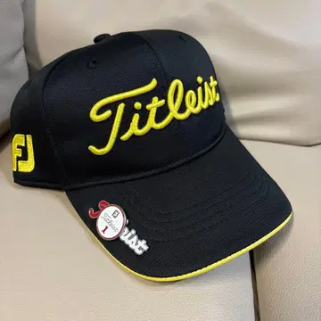 Titleist 캡 블랙/노랑