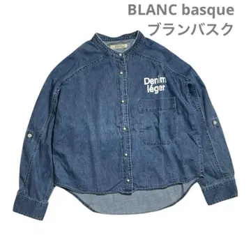 BLANC basque / 펄 버튼 데님 셔츠