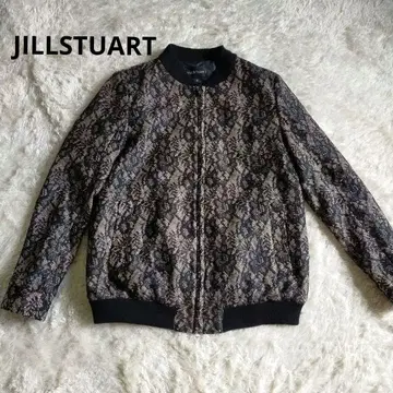 JILLSTUART 질스튜어트 전체 레이스 블루종 블랙 일본제
