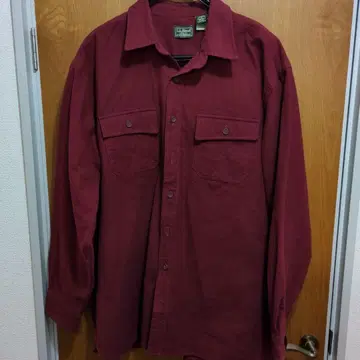 L.L.Bean 버건디 긴팔 셔츠