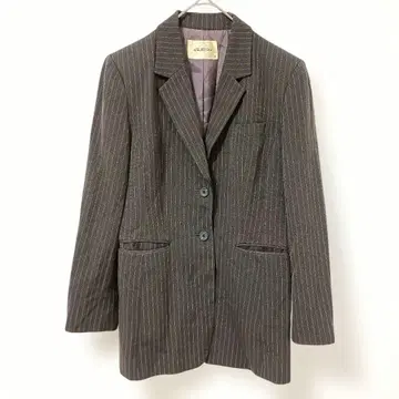 아틀리에 서브 다크 브라운 스트라이프 테일러드 자켓 M