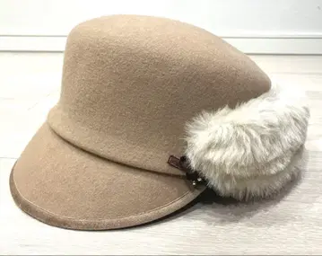 카시라 ca4la 울 베이지 헌팅 캡 퍼 포함