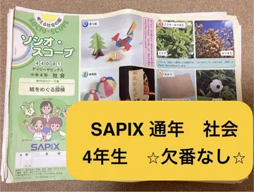 SAPIX 사회 초등 4학년 연중무휴 1년분