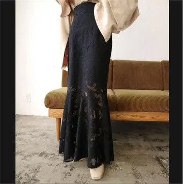 acka 레이스 머메이드 스커트