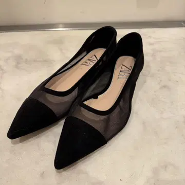ZARA 시스루 플랫 펌프스