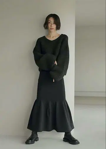 etretokyo 홀가먼트 머메이드 니트 스커트