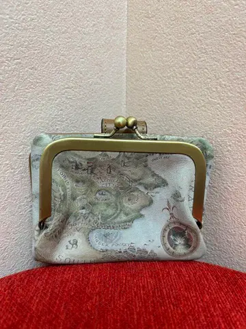 와치필드 도안 이단 접이식 가마구치 지갑