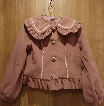 axes femme kawaii 백프릴 숏코트 (핑크) M
