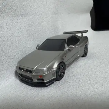Nissan Skyline GT-R R34 실버 미니카