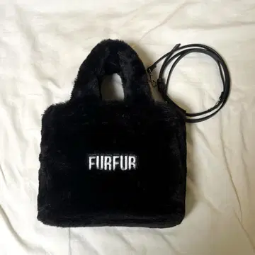 FURFUR 에코 퍼 토트백 ZOZOTOWN 한정 컬러 블랙