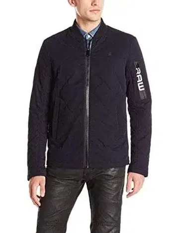 새상품 G-STAR 지스타 퀼팅 블루종 블랙 XS S 상당