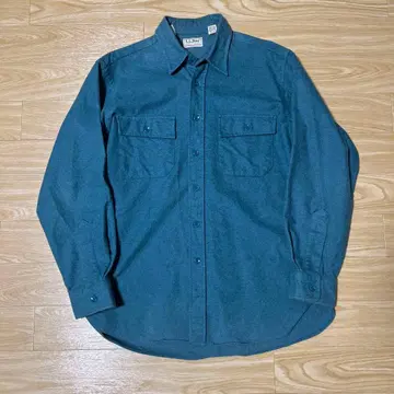 L.L. Bean 플란넬 긴팔 셔츠 파랑