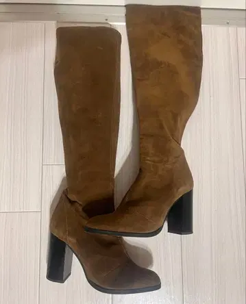 ZARA 브라운 스웨이드 롱 부츠