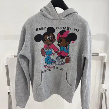 미키 미니 그래픽 후드티 그레이 속기모 부츠 크리스마스