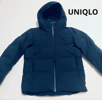 [컨디션 최상] UNIQLO 심리스 다운 파카 3D 컷 네이비 다운