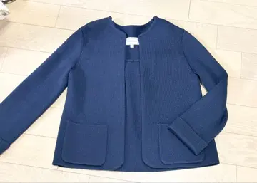 J.M. 데이비드슨 노카라 자켓 네이비