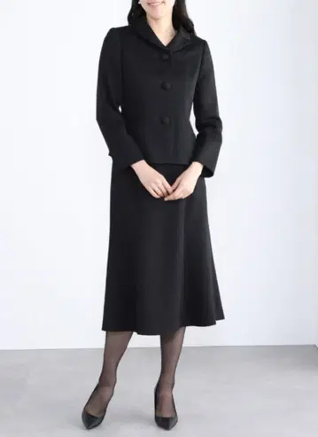 미사용 택 포함 9호 요네자와 직물 고급 예복 상복 블랙 포멀 셋업 수트