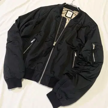 GAP 블랙 MA-1 플라이트 자켓 M