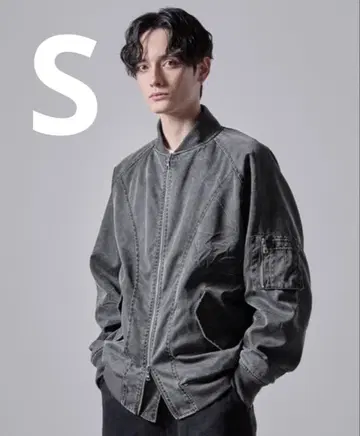 CLEL 빈티지 디자인 MA-1 자켓 그레이