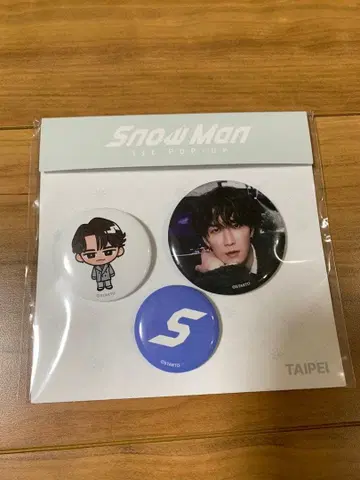 타이베이 와타나베 쇼타 SnowMan popup 캔뱃지