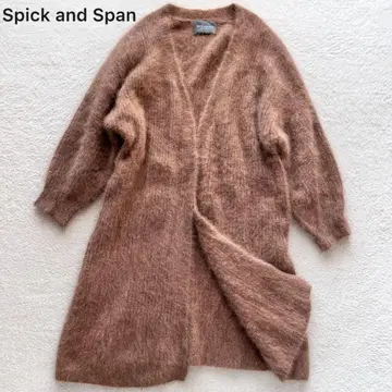 새상품급 spick and span 복슬복슬 퍼 니트 롱 가디건