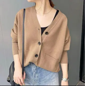 Spick and Span 더블 자카드 빅 가디건