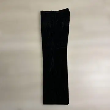 코스튬 내셔널 블랙 벨벳 스트라이프 슬랙스