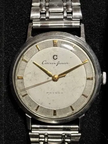 [ OH 완료 ] [ 작동품 ] CITIZEN JUNIOR 신본중 삼침