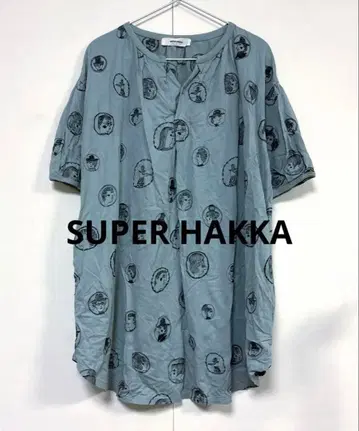 SUPER HAKKA 슈퍼 하카 자수 튜닉 티셔츠