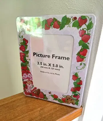 빈티지 스트로베리 쇼트 케이크 사진 액자 포토 프레임 아메토이