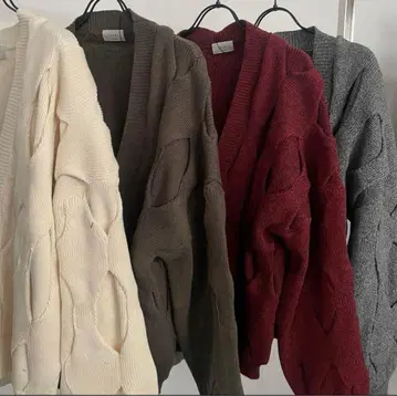 juemi Rhombus Plated Cardigan