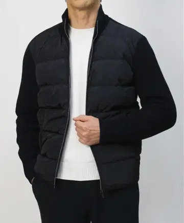 거의 미사용 HERNO 하이브리드 블루종 울 다운